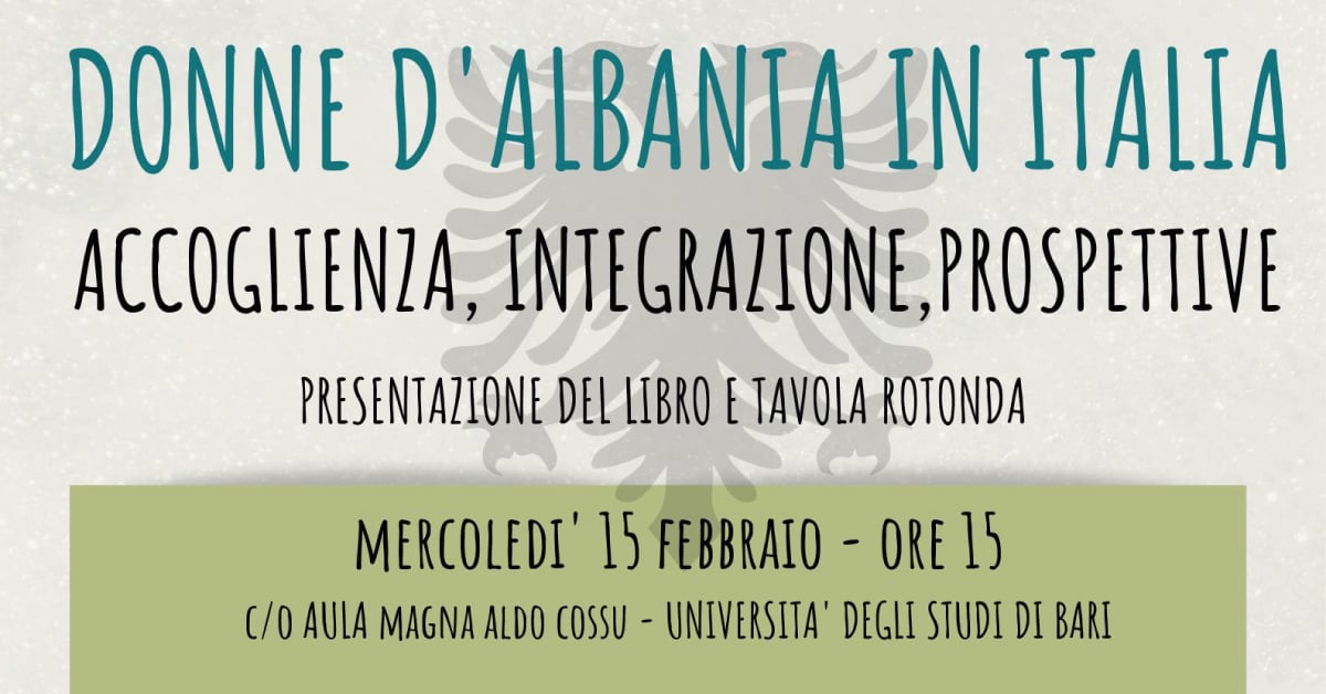 Banner Presentazione libro Donne d'Albania in Italia