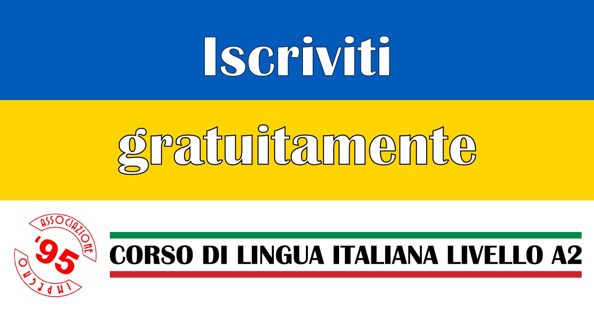 Banner Corso gratuito lingua italiana per donne ucraine