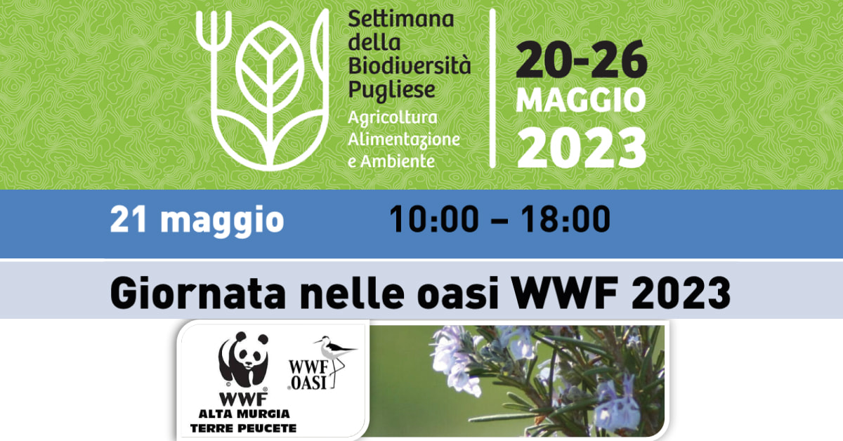 Banner Giornata delle Oasi WWF Alta Murgia Terre Peucete