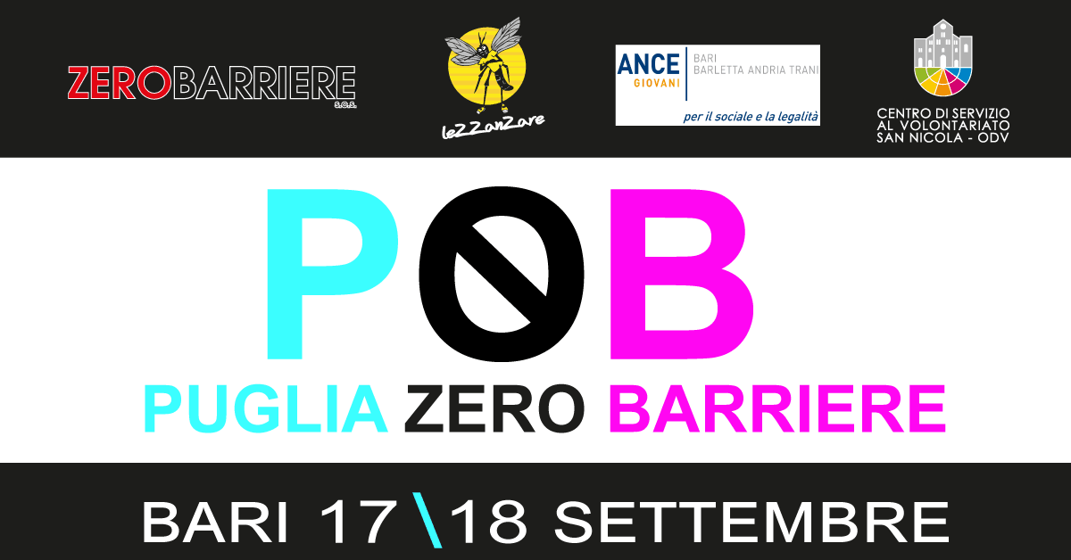 Banner P0B Puglia Zero Barriere 2022 CSV San Nicola