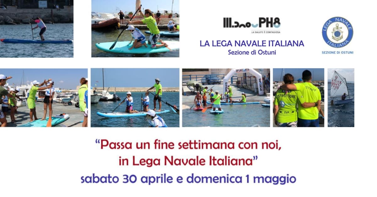 Banner Passa il fine settimana con noi, in Lega Navale Italiana PH8