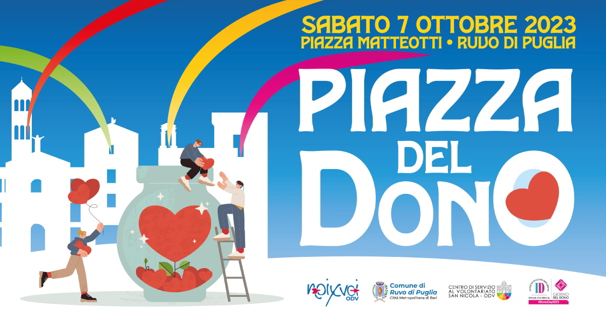 Banner Piazza del Dono NoixVoi OdV Ruvo di Puglia