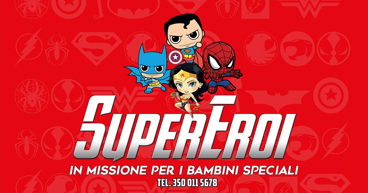 Banner Progetto permanente Supereroi S.O.S. Bambini