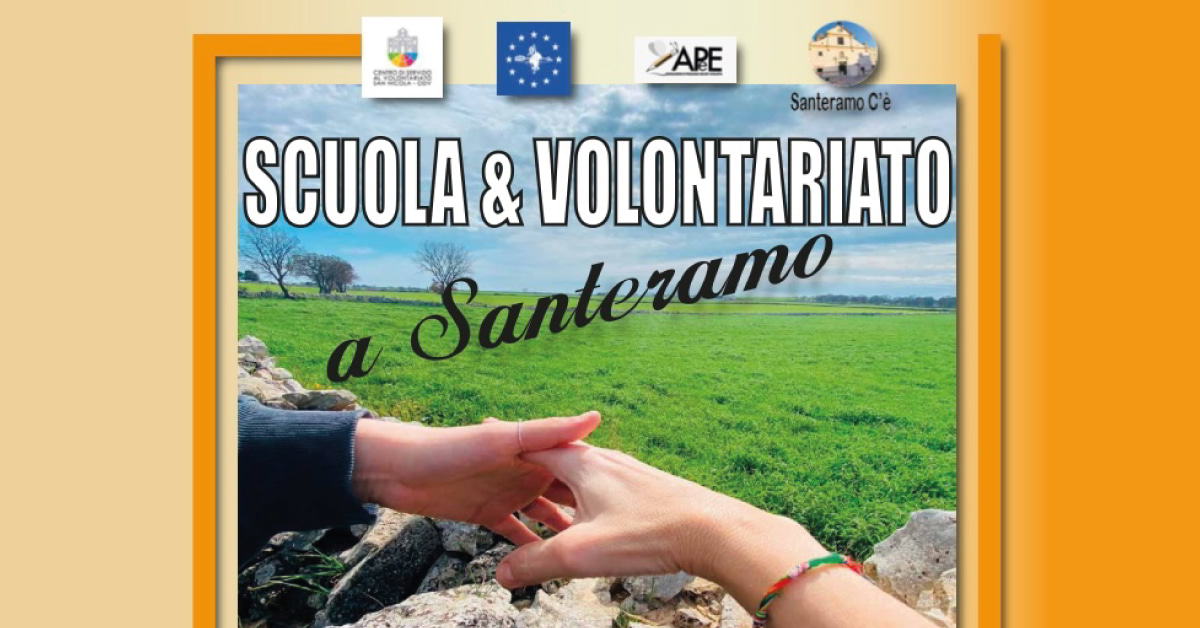 Banner Scuola e Volontariato Santeramo in Colle
