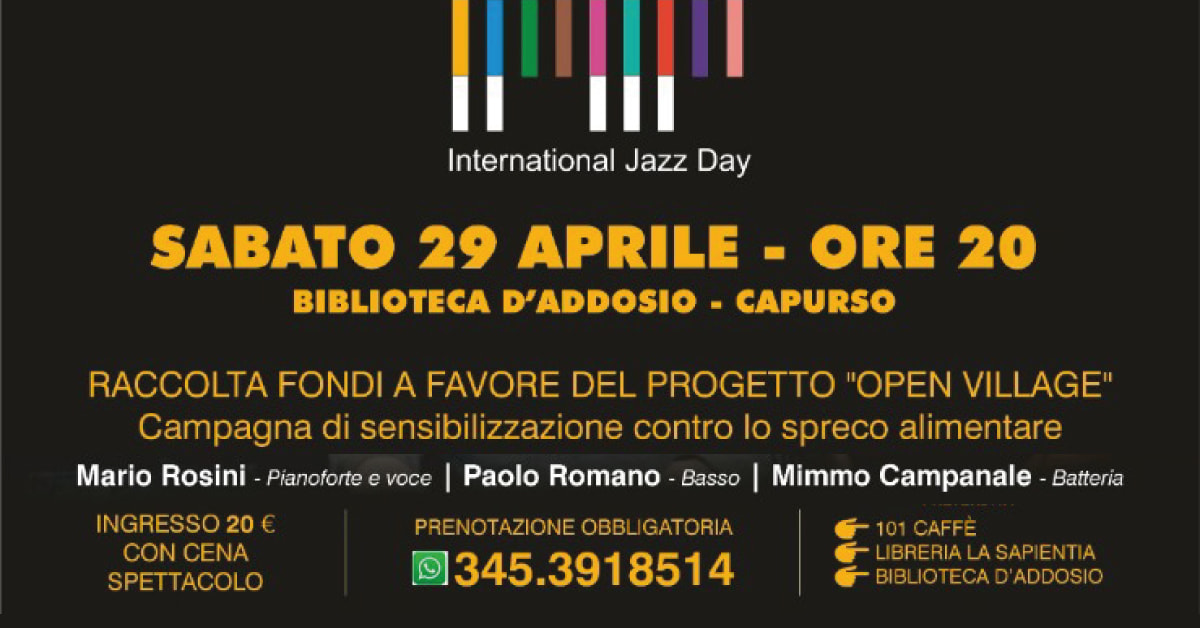 Banner beneficenza Mario Rosini Trio in concerto Civitas Mariae APS
