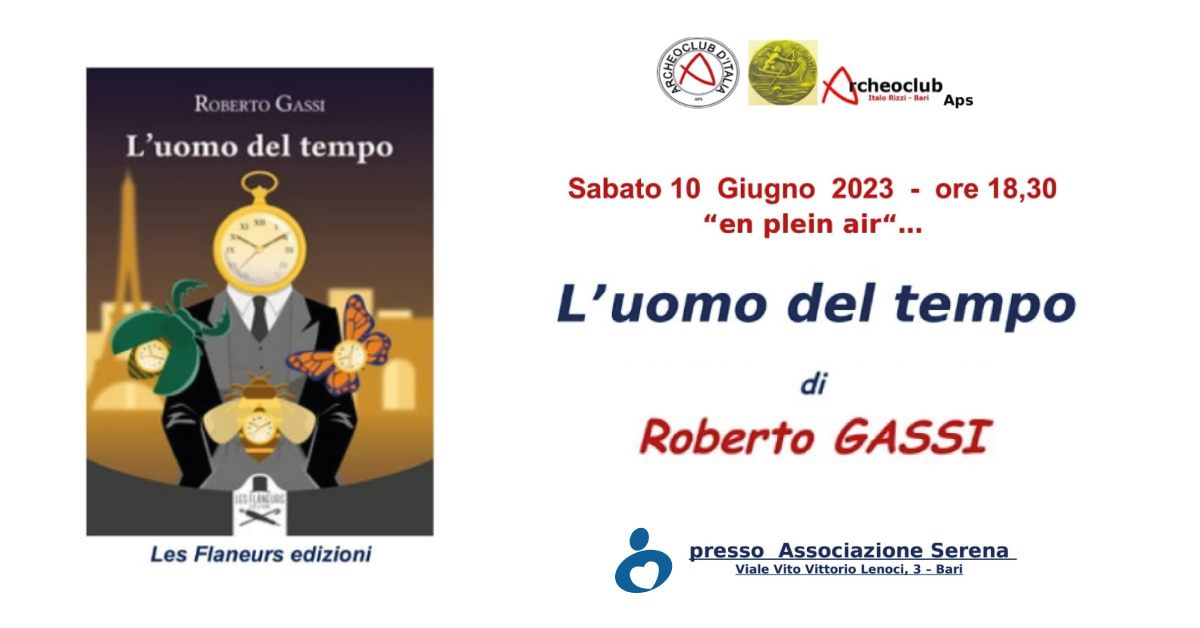Banner libro Roberto Gassi L'uomo del tempo