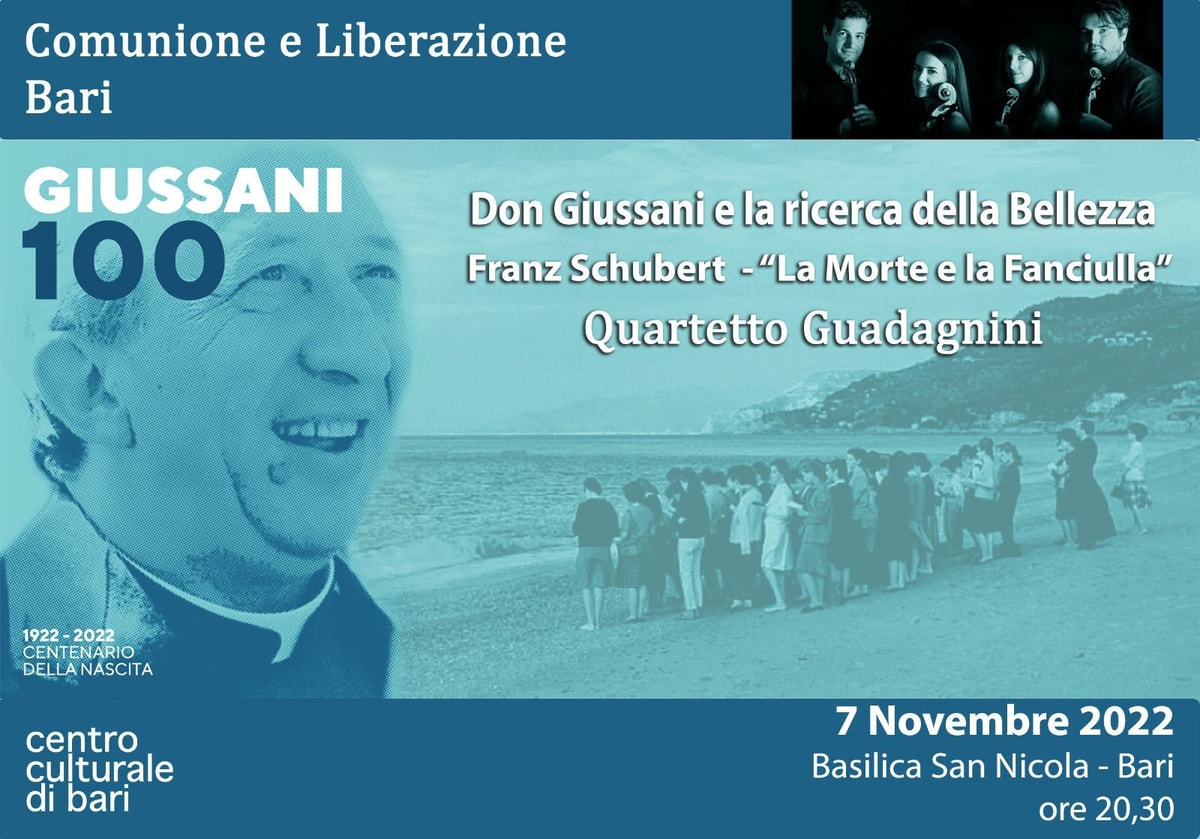 Banner concerto centenario Don Giussani e la ricerca della Bellezza