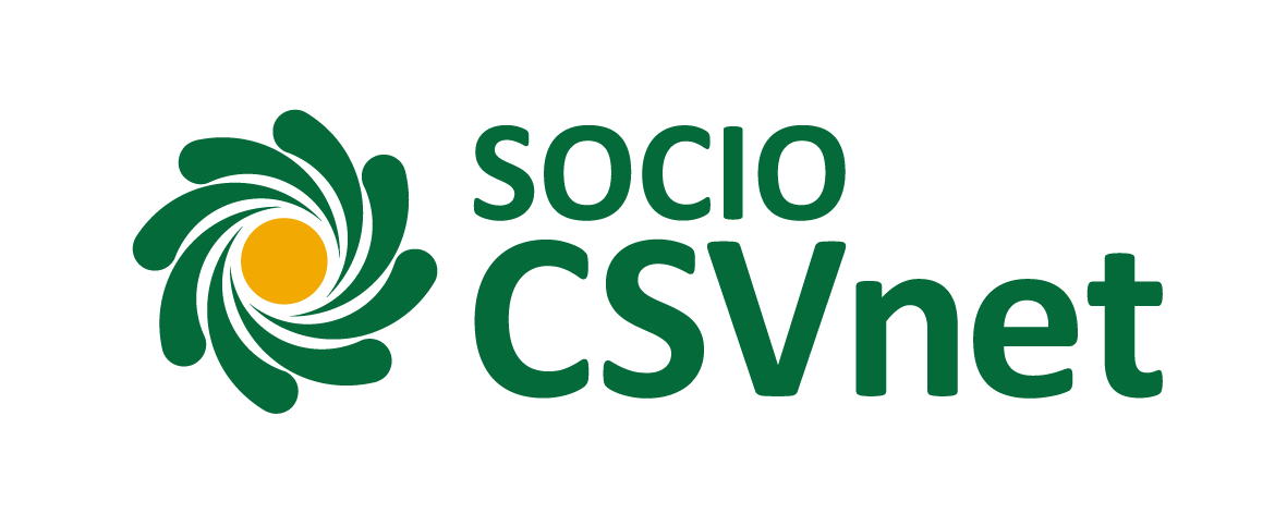 Logo socio CSVnet Associazione nazionale dei Centri di Servizio per il Volontariato