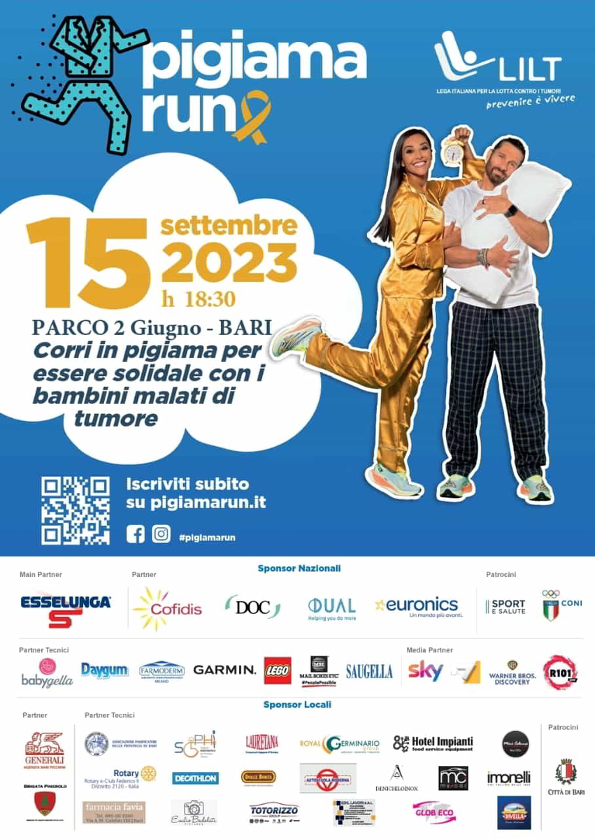 Pigiama Run LILT Bari 2023
