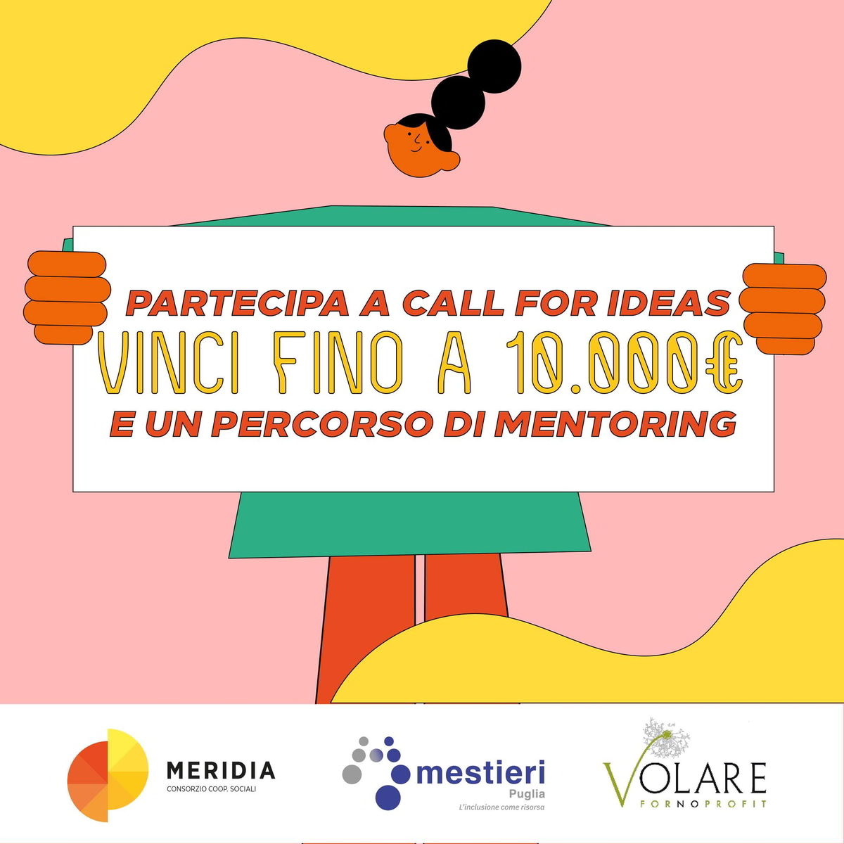 banner Call for ideas impresa innovativa welfare Consorzio Meridia