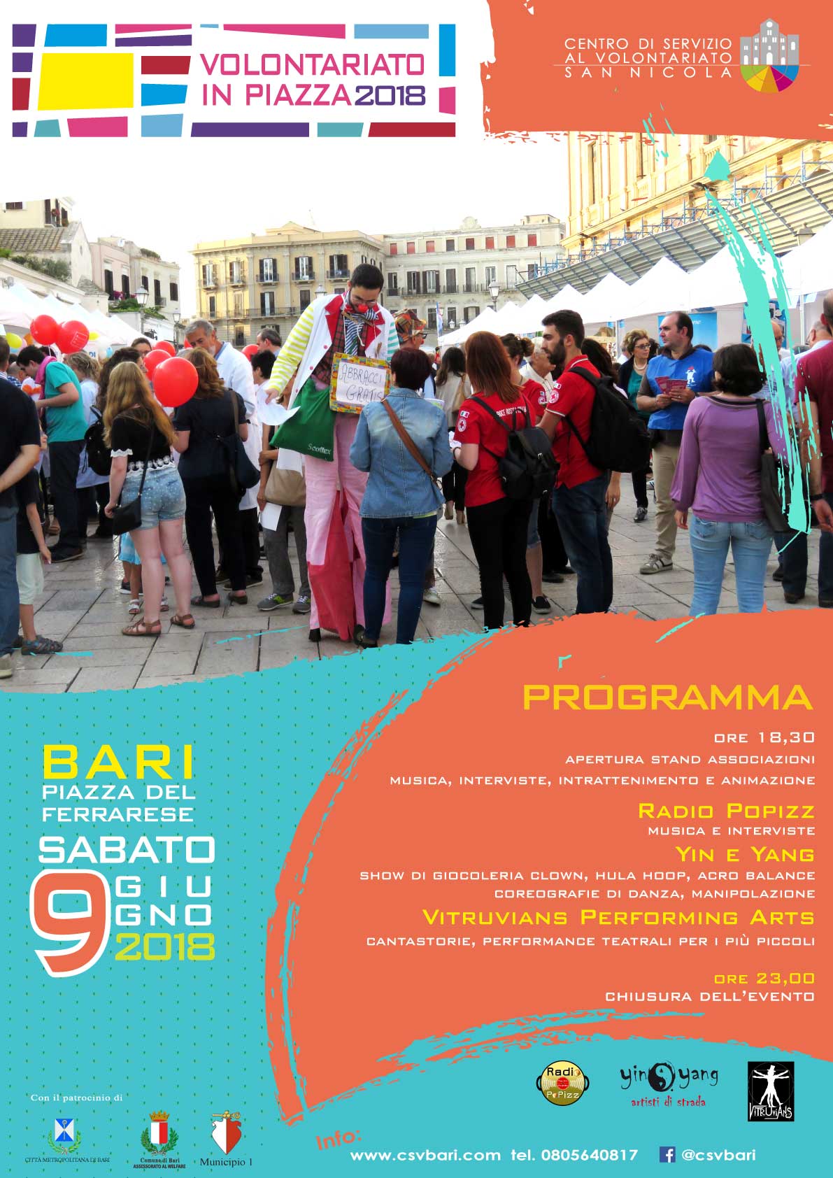 volontariato in piazza