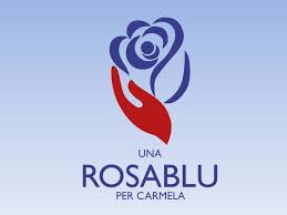 logo una rosa blu per carmela