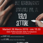 locandina Gli adeguamenti statutari per il Terzo Settore