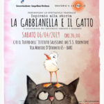 locandina spettacolo teatrale ispirato a la storia La gabbianella e il gatto