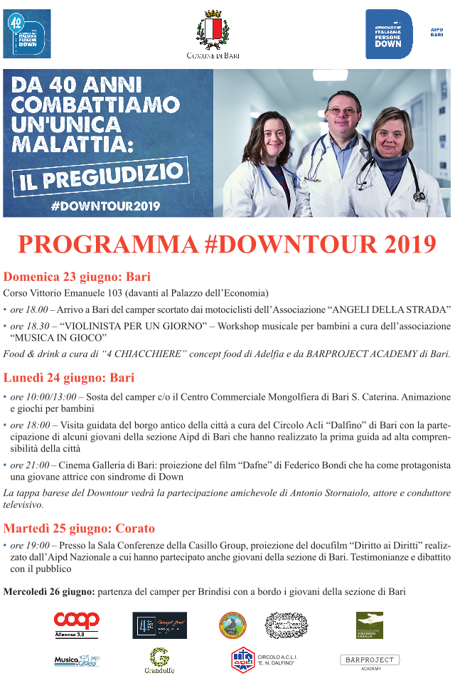 programma Downtour 2019 AIPD