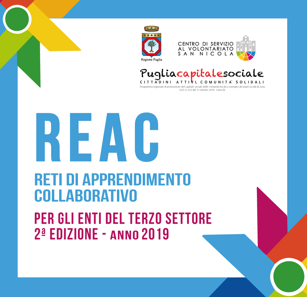 BANNER-1024X990 - Progetto REAC seconda edizione 2019 - CSVSN