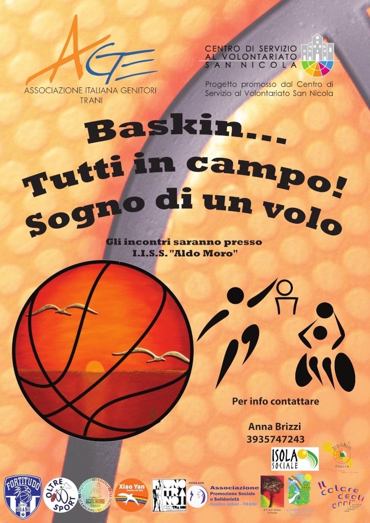 Locandina Baskin Tutti in campo AGE TRANI CSVSN 2019