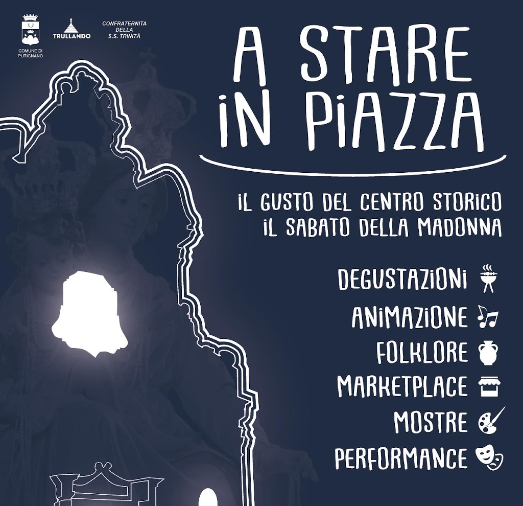 banner A Stare in Piazza - Il gusto del centro storico il sabato della Madonna 2019