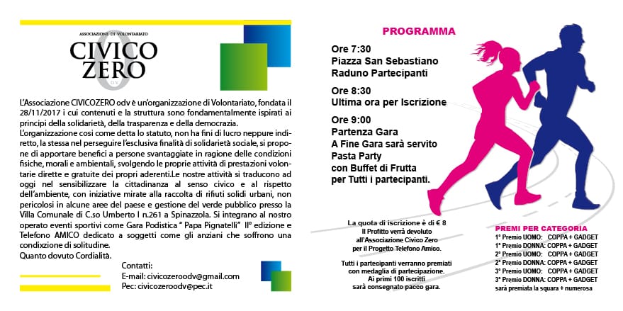 depliant Stracittadina Naturalistica Spinazzolese Ottobre 2019