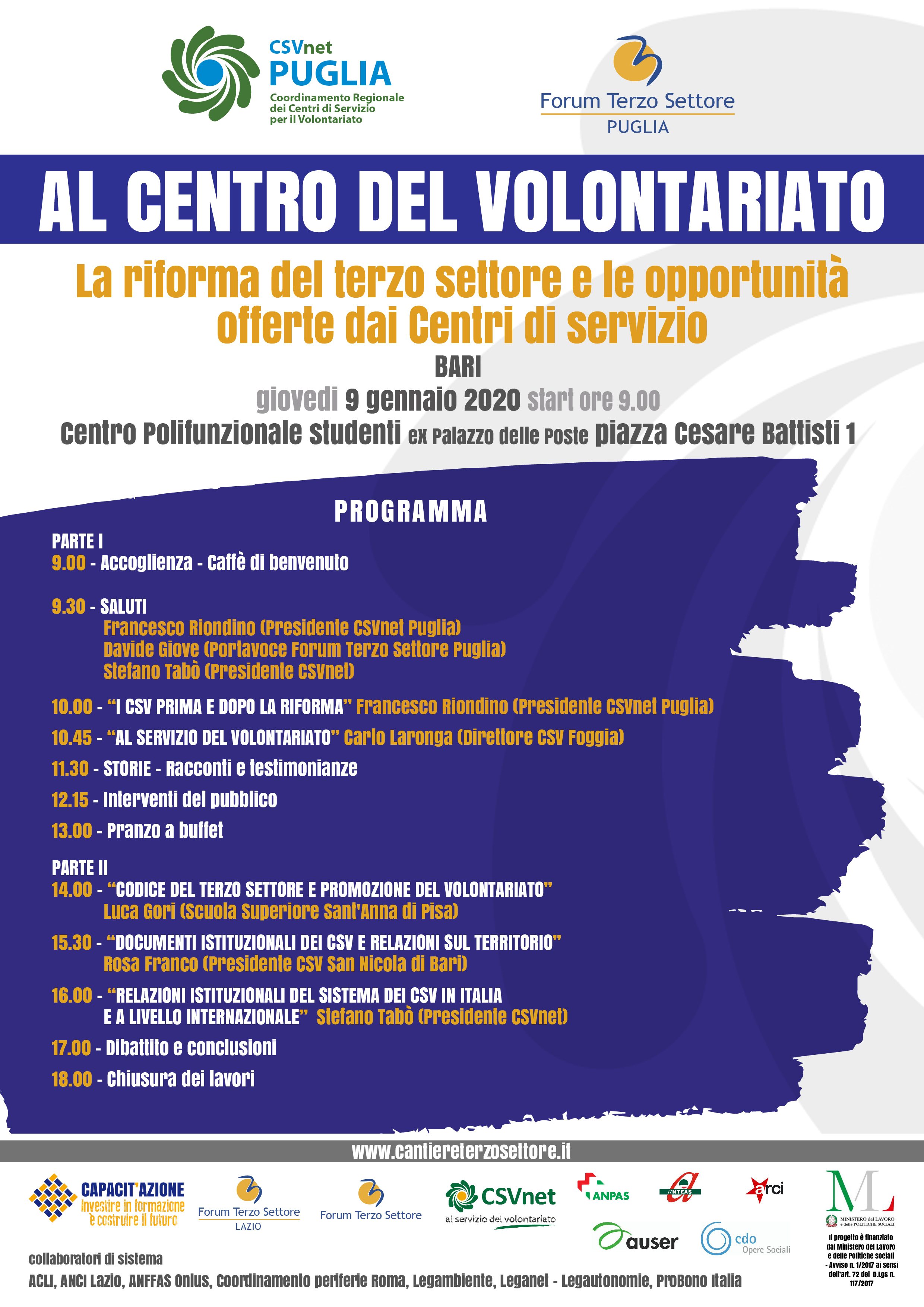 Locandina sesto modulo CapacitAzione 9 gennaio 2020