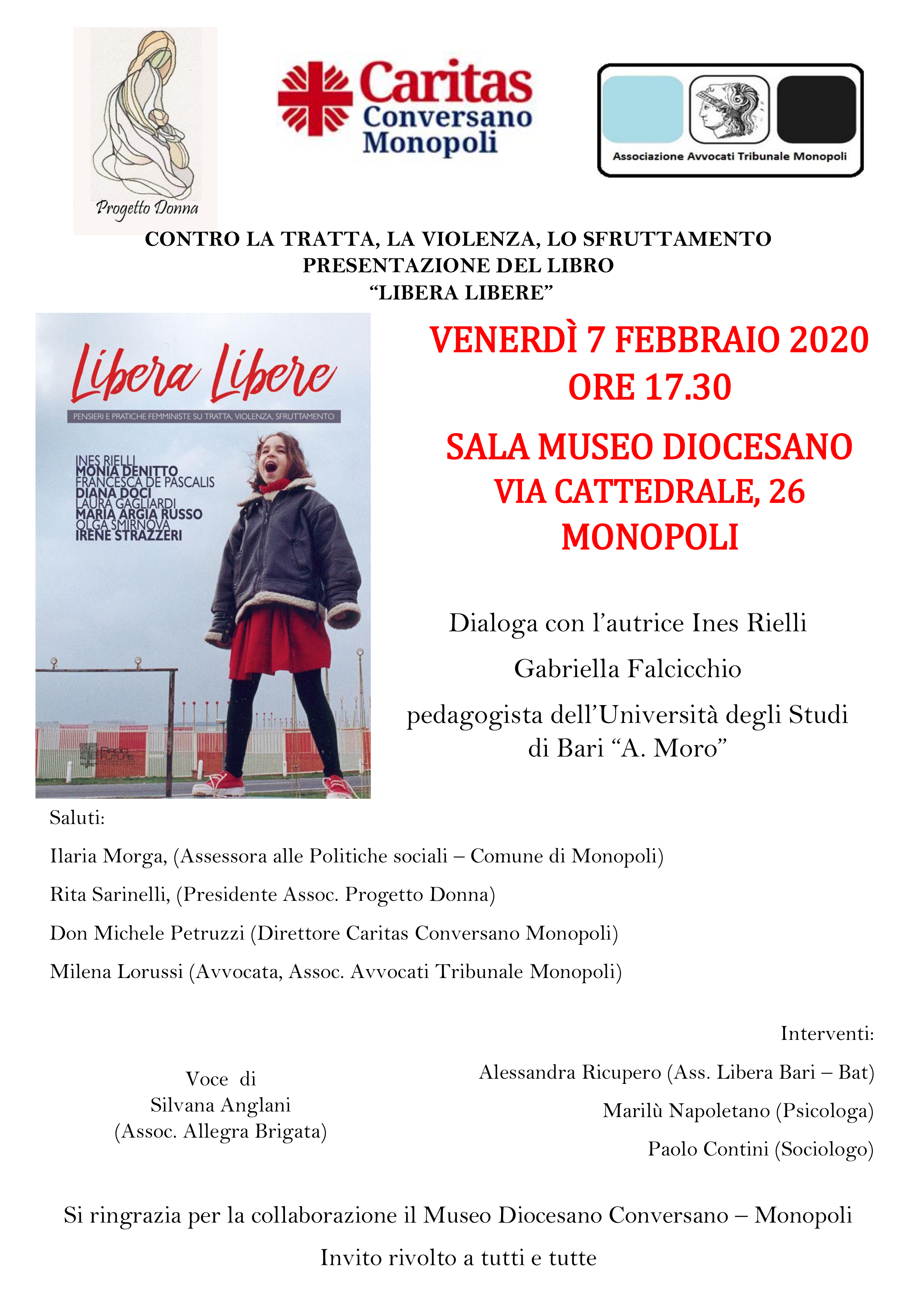 locandina contro la tratta la violenza lo sfruttamento - progetto donna