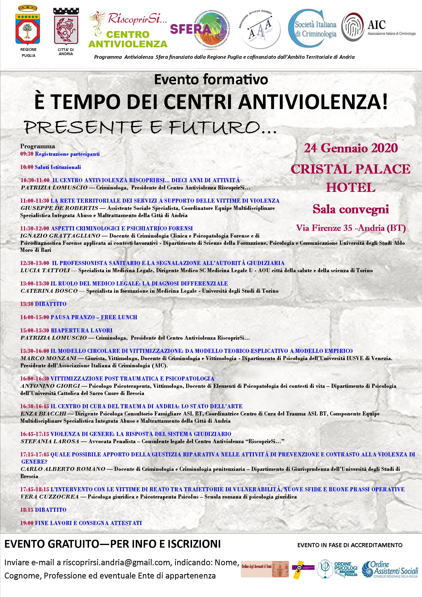 locandina È tempo dei Centri antiviolenza! Presente e futuro