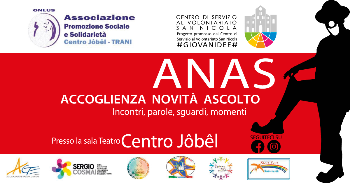 Banner ANAS – Accoglienza Novità Ascolto Solidarietà