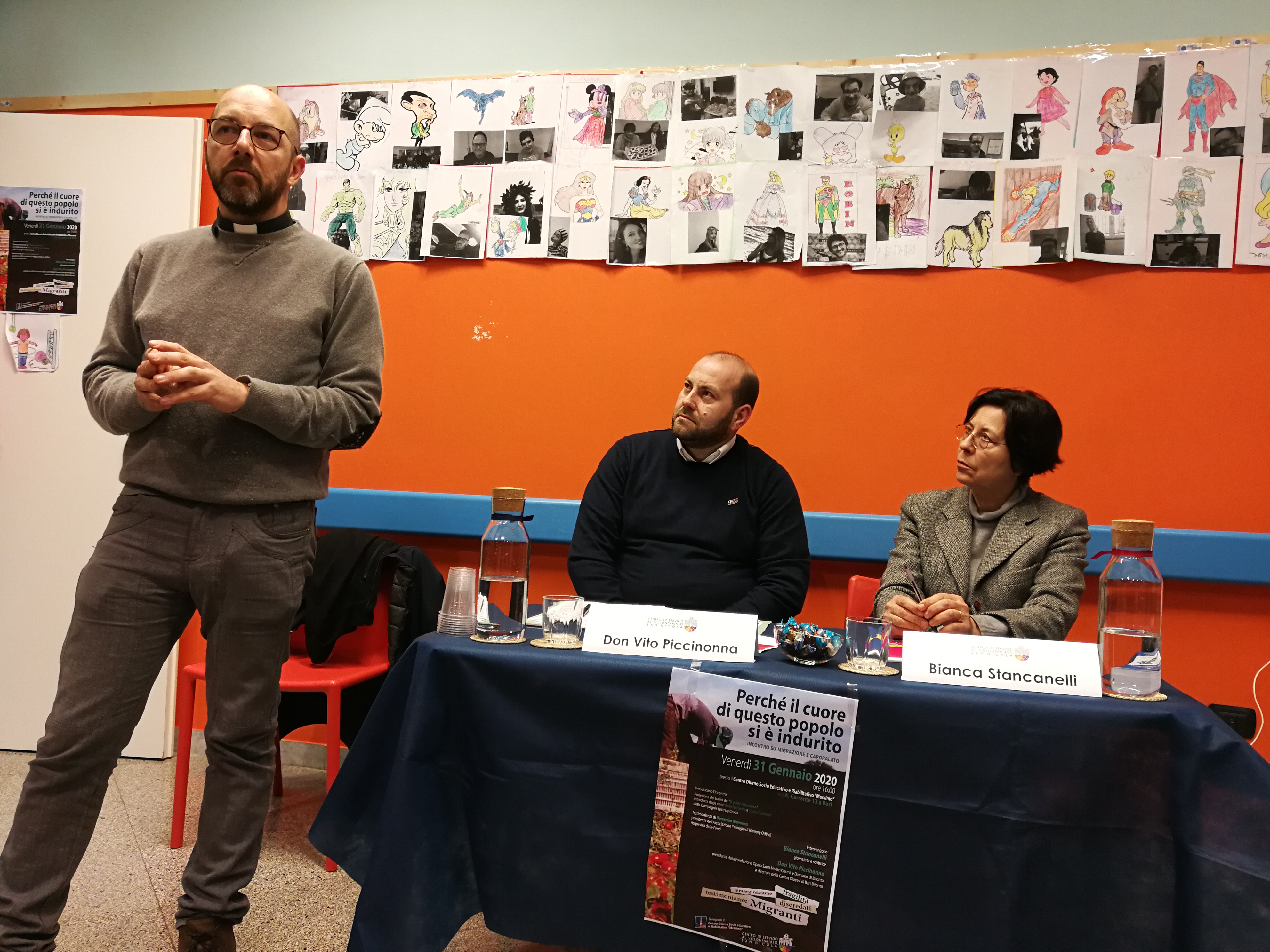 Incontro migranti e caporalato CSVSN Don Mimmo Giannuzzi