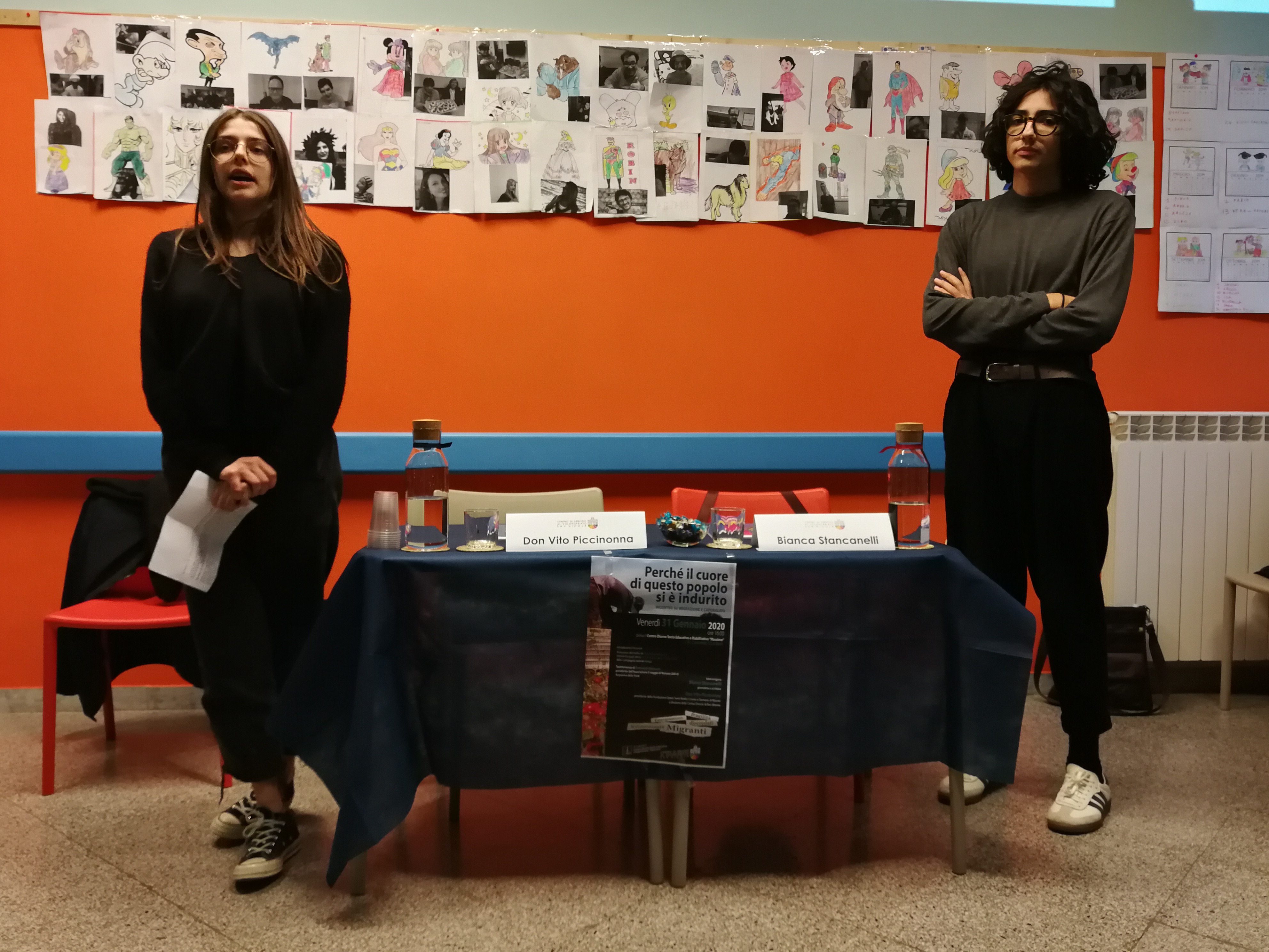 Incontro migranti e caporalato CSVSN Roberta Gallo e Carlo Costante