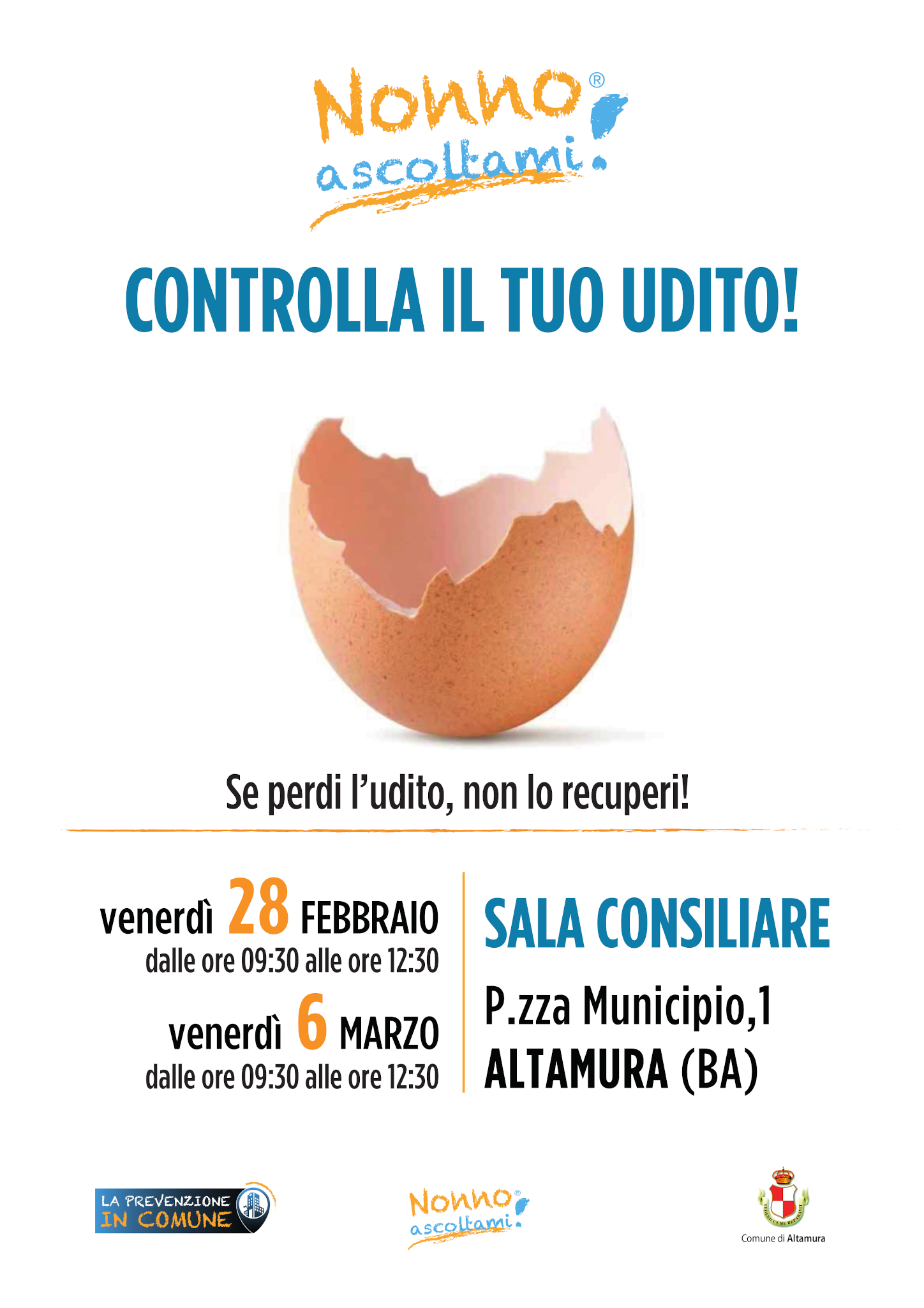 Locandina Nonno Ascoltami Altamura 2020