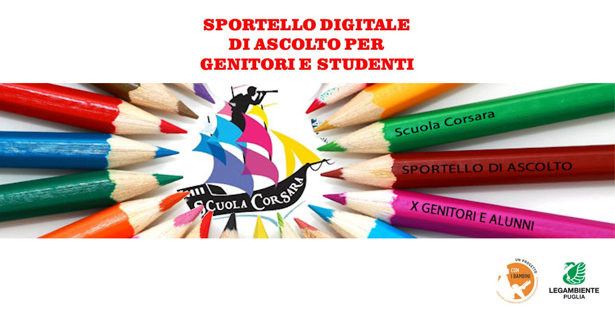 Banner Scuola Corsara Legambiente Puglia Con i Bambini