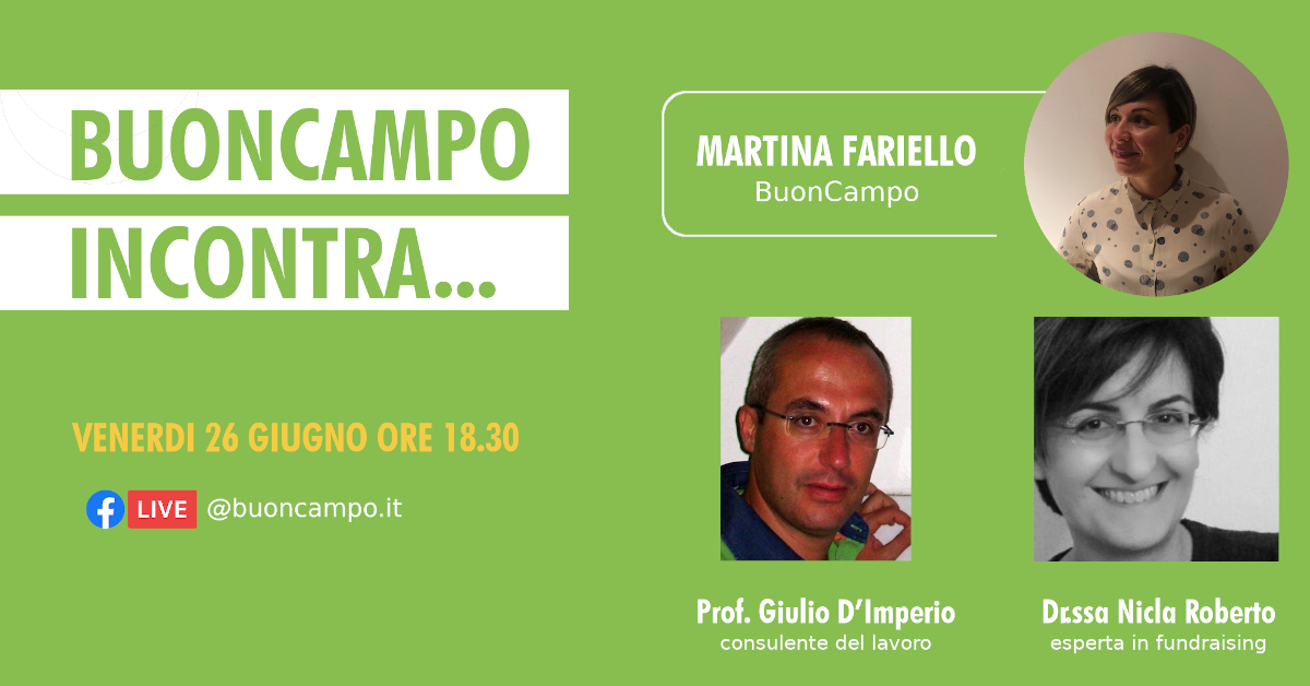 Banner BuonCampo incontra Enti del Terzo Settore e Fundraising