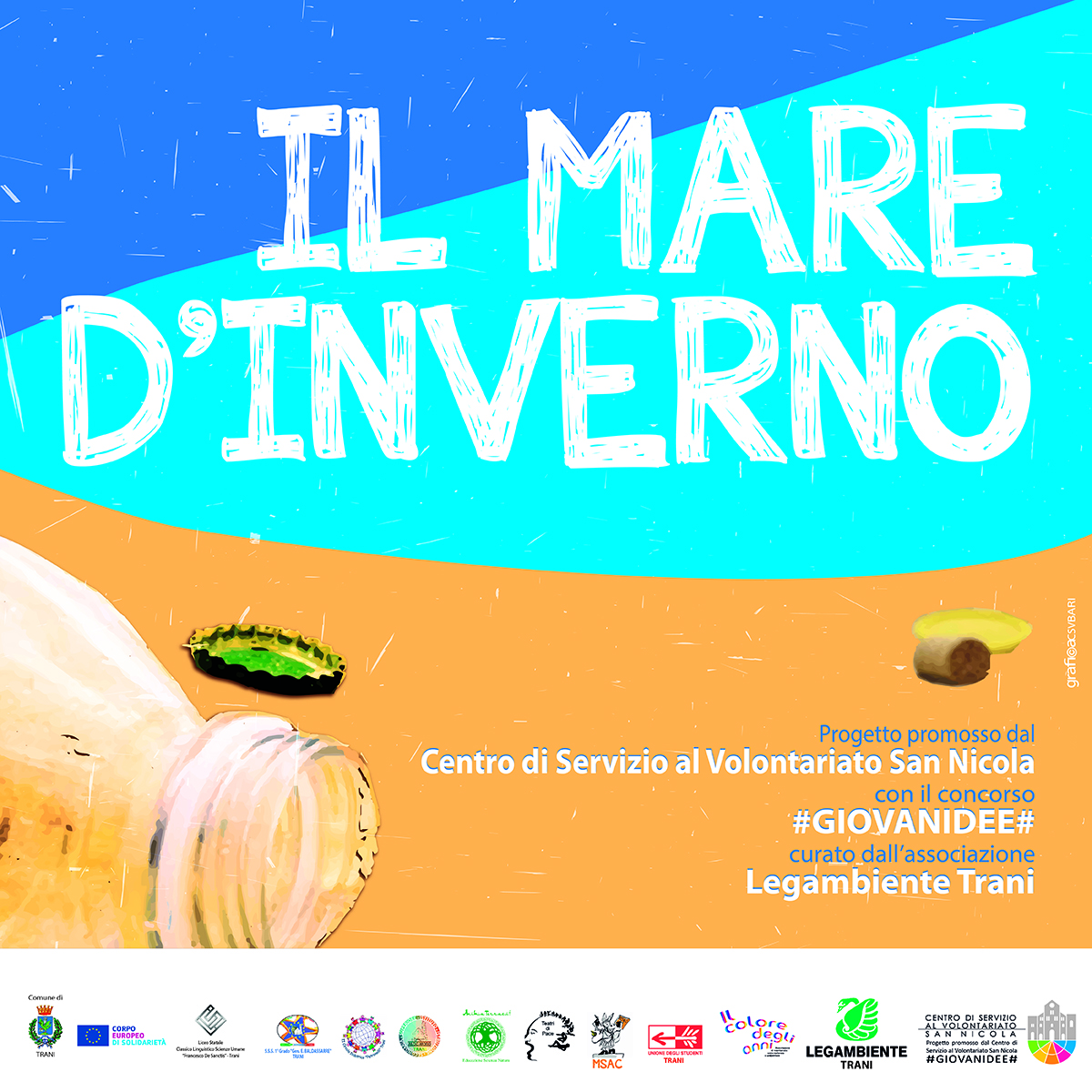 Banner Il mare d'inverno - Legambiente Trani #GIOVANIDEE CSV San Nicola