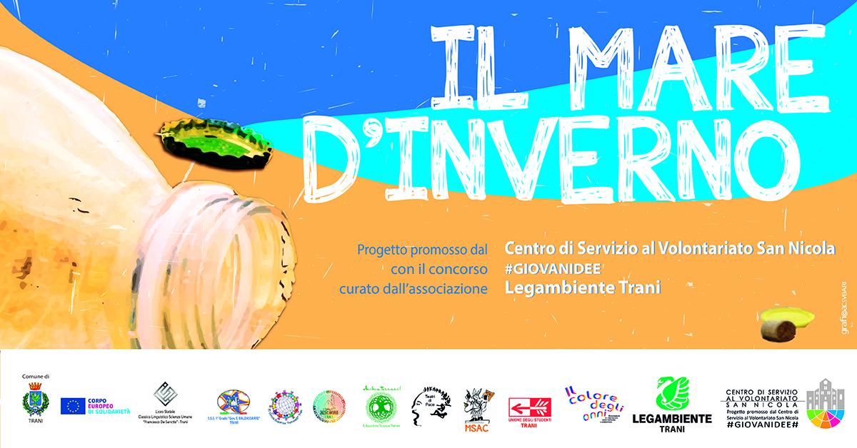 Banner Il mare d'inverno - Legambiente Trani #GIOVANIDEE CSV San Nicola