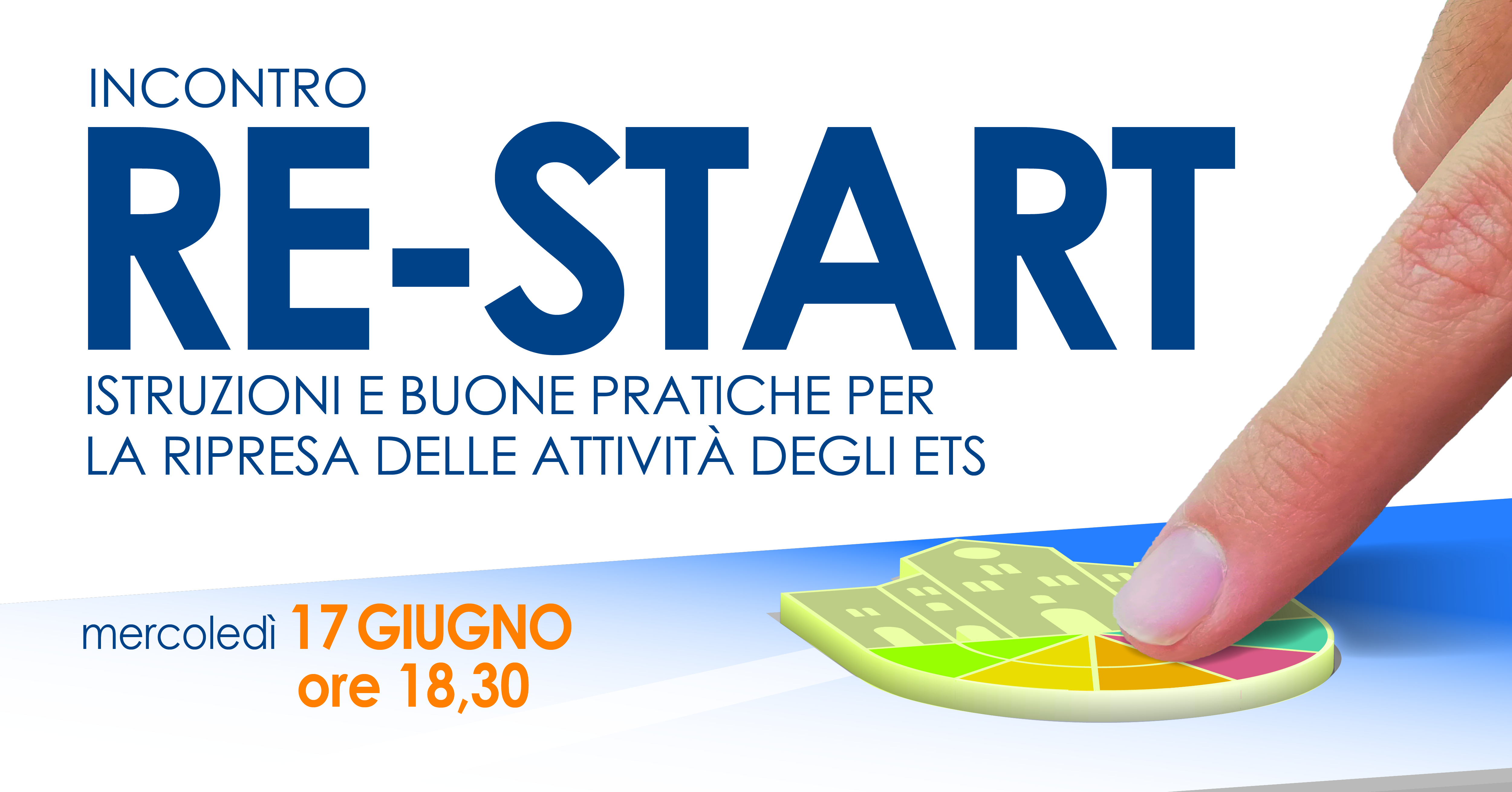 Banner RE-START Istruzioni e buone pratiche per la ripresa delle attività delle Associazioni – CSV San Nicola