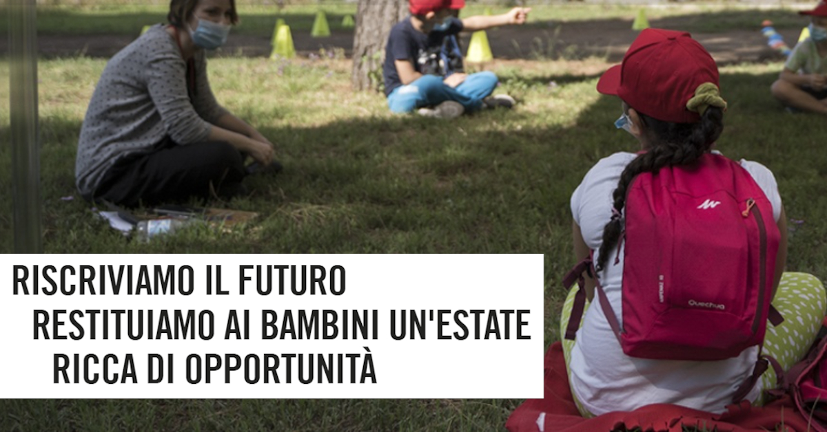 Banner Volontario con Save the Chlidren Estate 2020