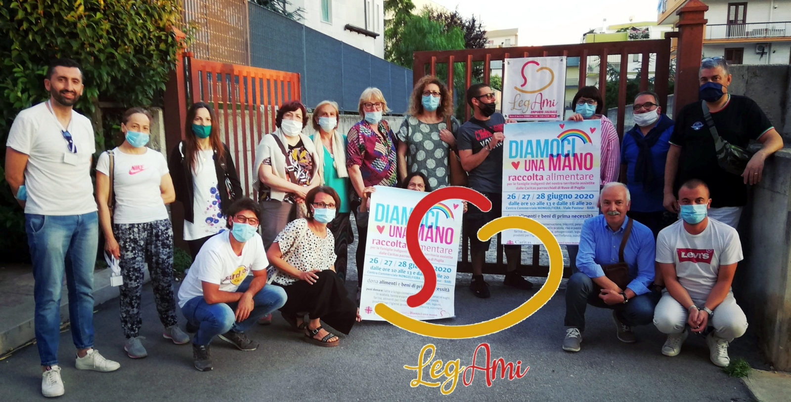 Banner raccolta alimentare Emporio solidale LegAmi giugno 2020