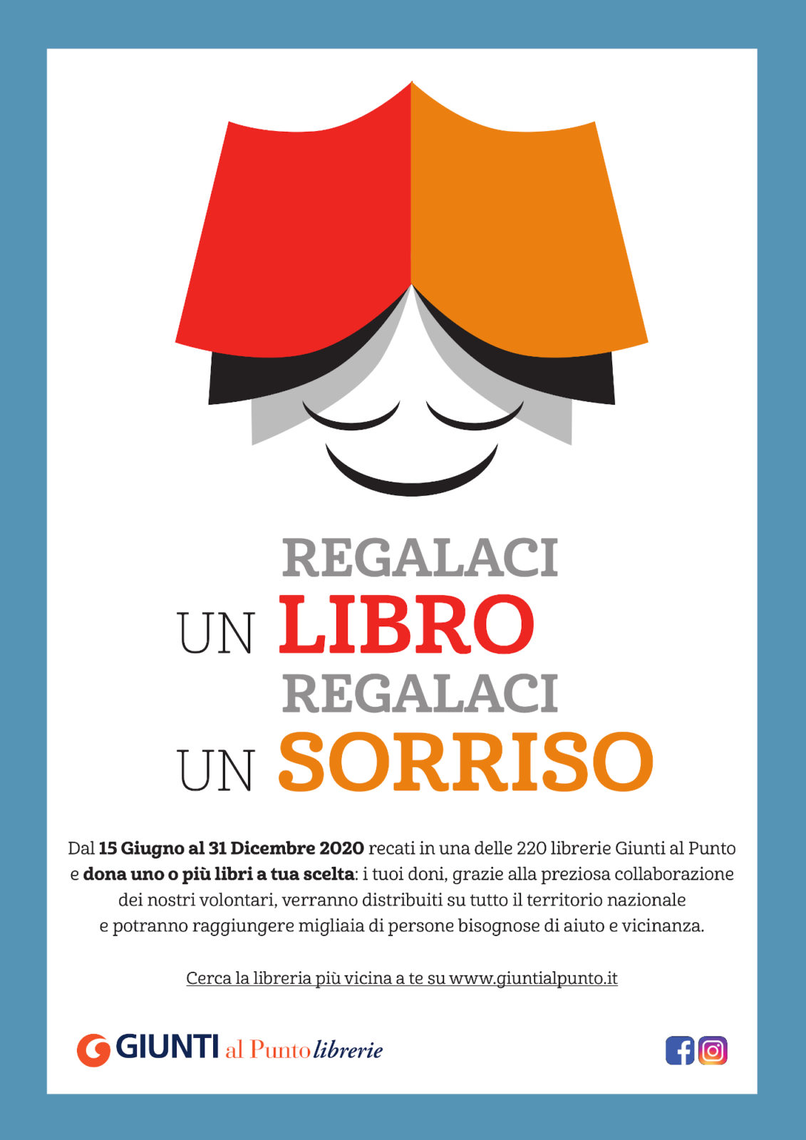 Locandina Regalaci un libro - Giunti al Punto Japigia Giugno Dicembre 2020