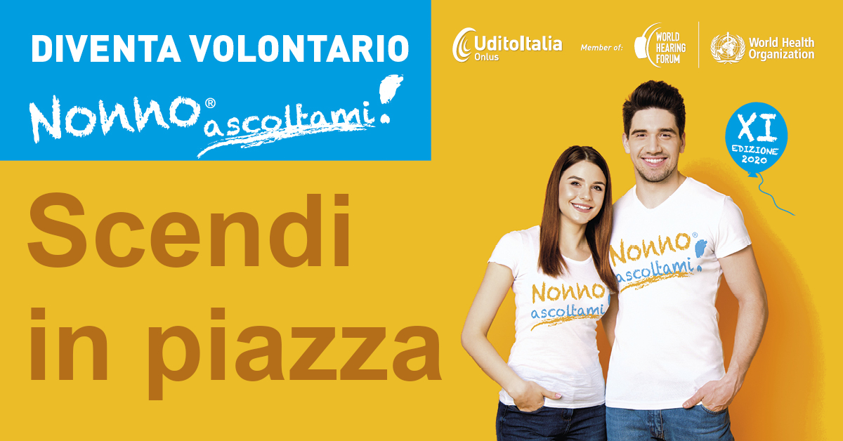 Banner campagna diventa volontario Nonno Ascoltami