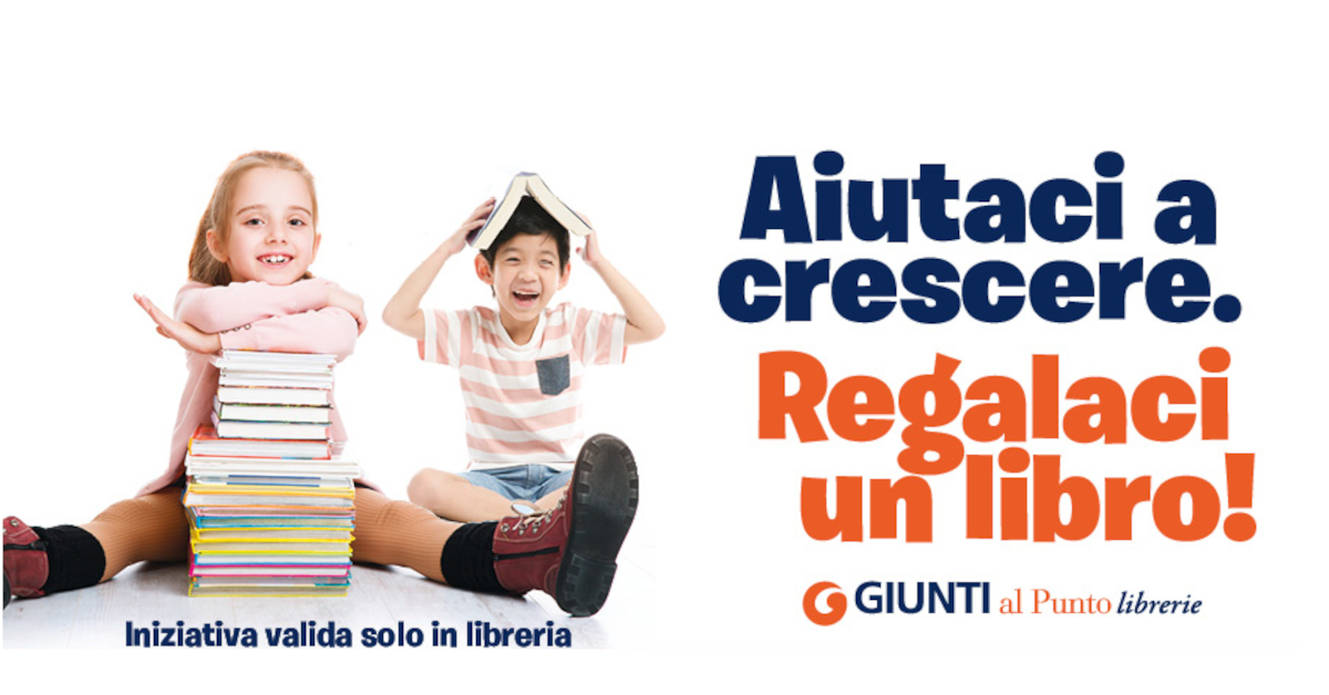 Banner Aiutaci a crescere Regalaci un libro agosto 2020