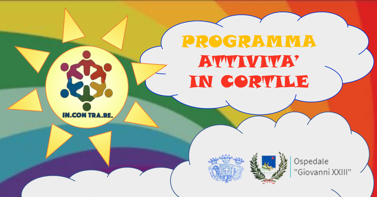 Banner attività in cortile pediatrico agosto 2020 rete incontrare