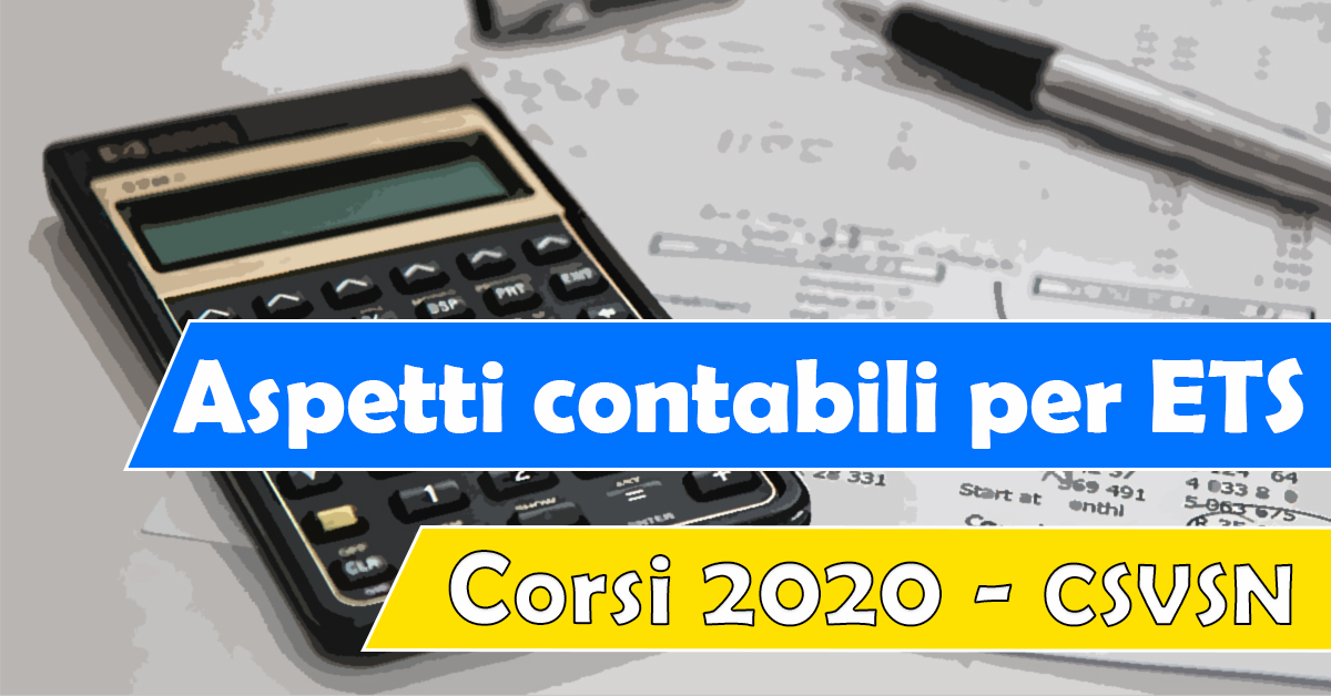 Banner Aspetti contabili per Enti del Terzo Settore