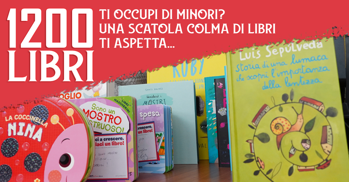 Banner Doniamo 1.200 Libri alle Associazioni di Volontariato Giunti al Punto e CSVSN 2020