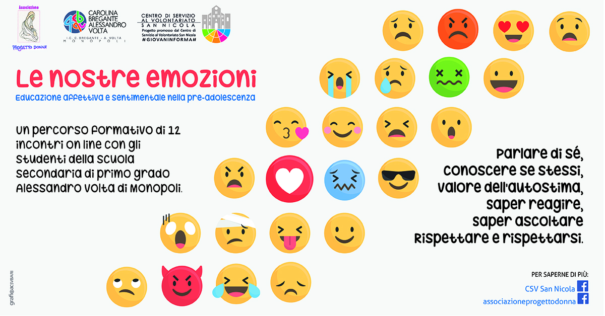 Banner Educazione affettiva e sentimentale nella pre-adolescenza Progetto Donna #GIOVANINFORMA