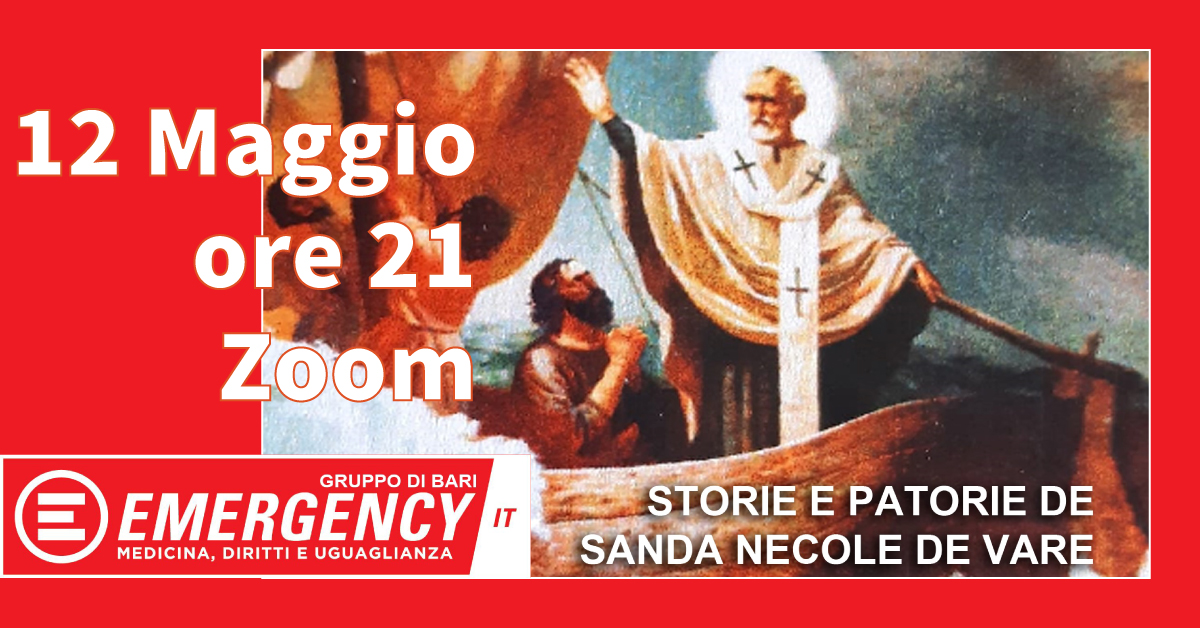 Banner Storie e patorie de Sanda Necole de Vare Emergency Bari 2021