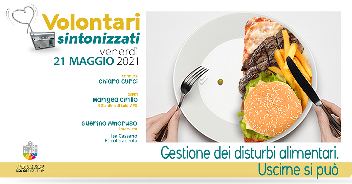 Banner Volontari sintonizzati CSVSN Gestione dei disturbi alimentari