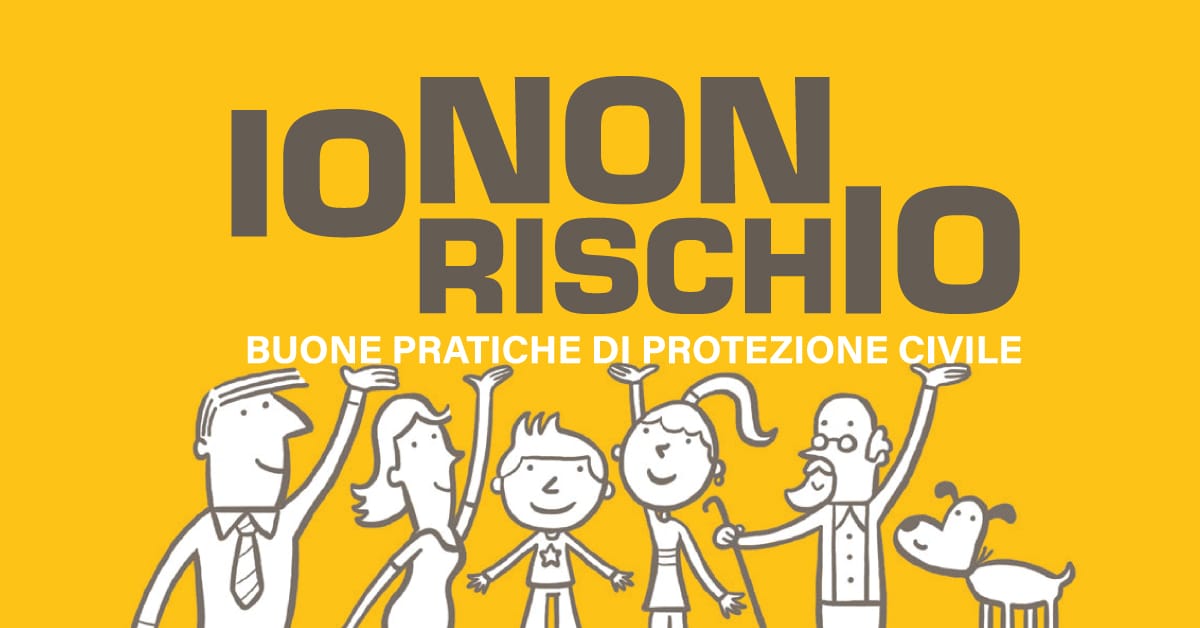 Banner IO NON RISCHIO buone pratiche di protezione civile