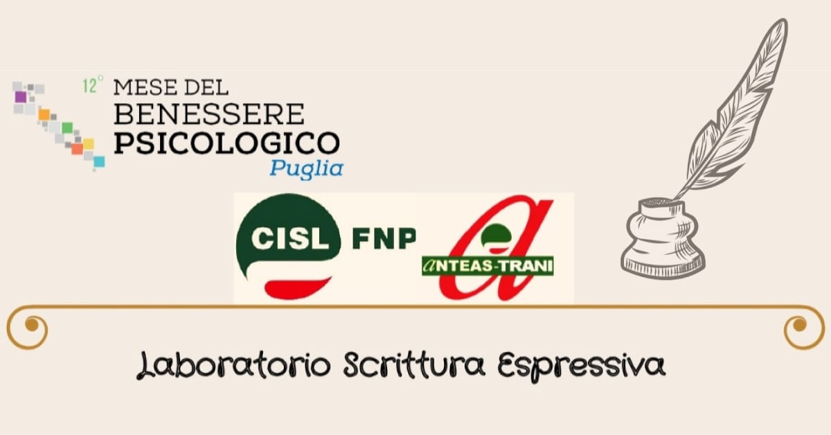 Banner Laboratorio Scrittura Espressiva Anteas Trani 2021