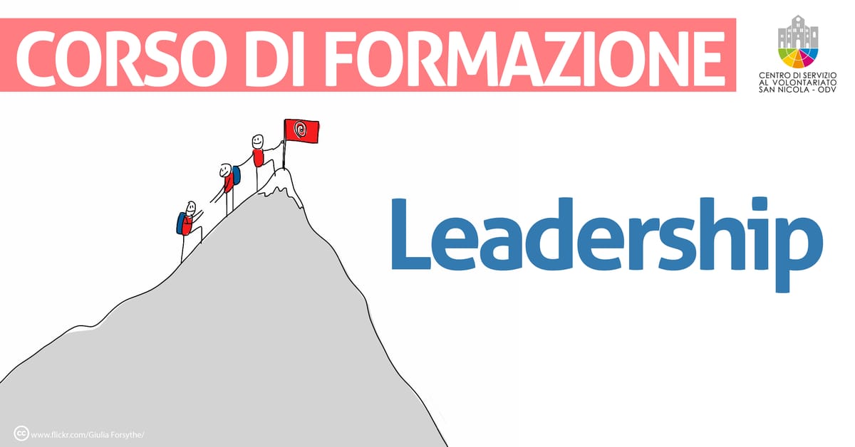Banner corso di formazione Leadership CSV San Nicola 2021