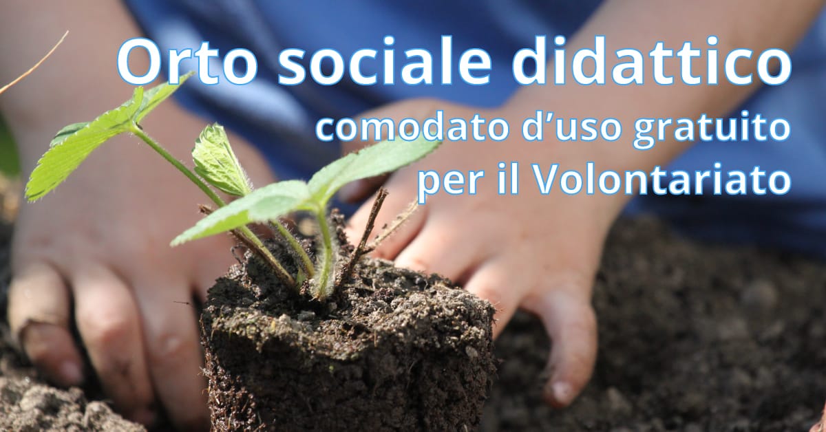 Banner Terreno agricolo in concessione gratuita alle Associazioni per realizzare un orto sociale didattico
